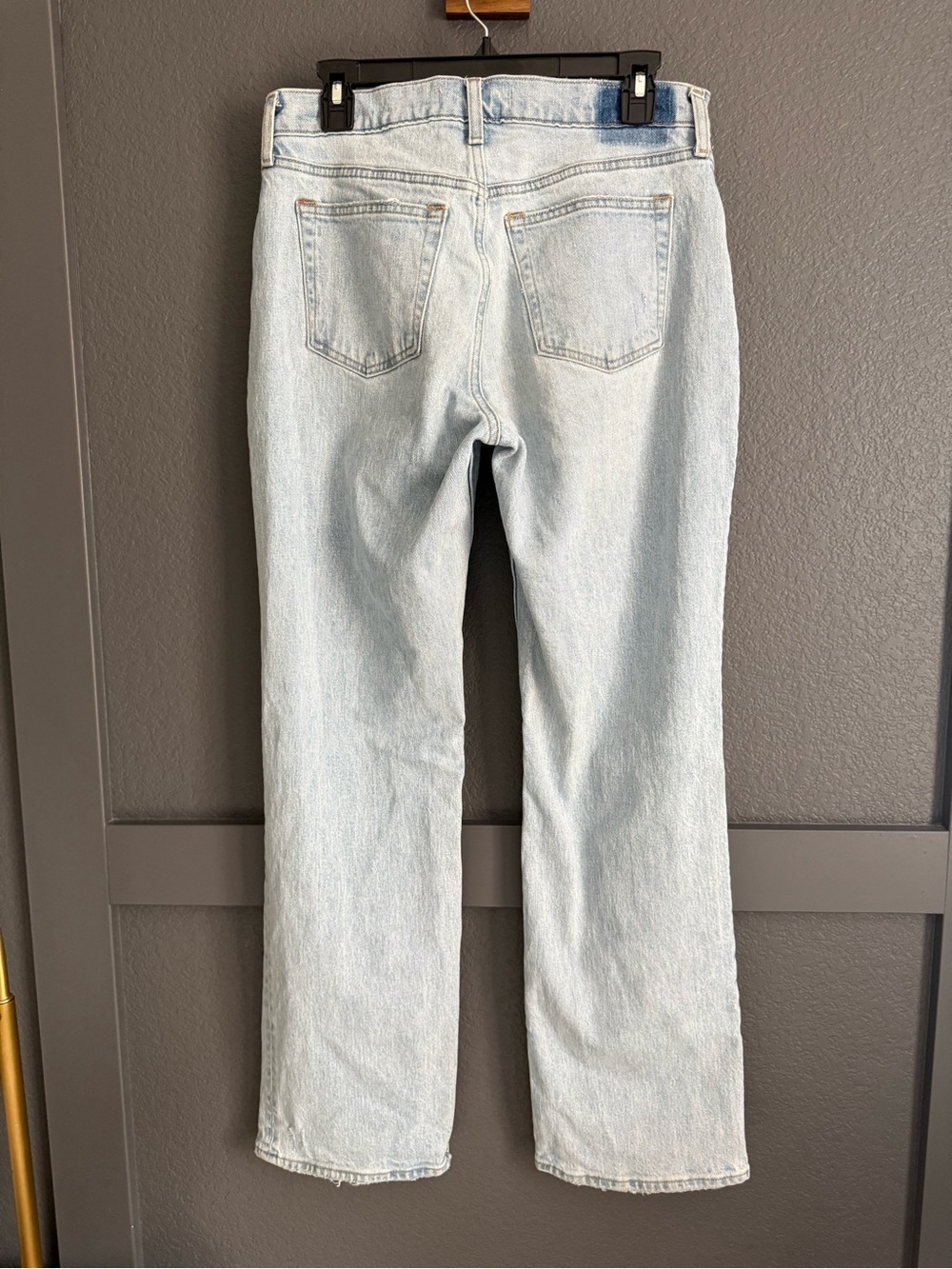 ABERCROMBIE & FITCH • the baggy low rise jeans light wash distressed size 27 - Picture 4 of 5